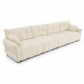 Modulares Sofa 8-Sitzer Stoff Beige 360 cm