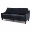 3-Sitzer Sofa Stoff Dunkelblau 200cm