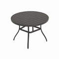 Runder Metall-Esstisch Anthrazit Durchmesser 110cm